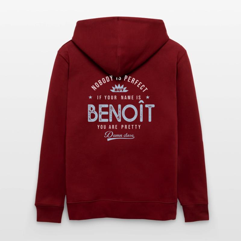 Benoit personalized tshirt first name gift benoit Stanley/Stella CULTIVATOR  Unisex Organic Hooded Jacket