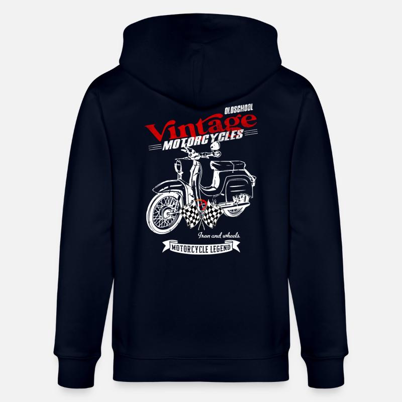 Simson Schwalbe RDA Cyclomoteur - Veste à capuche bio CULTIVATOR Stanley/Stella Unisexe - marine