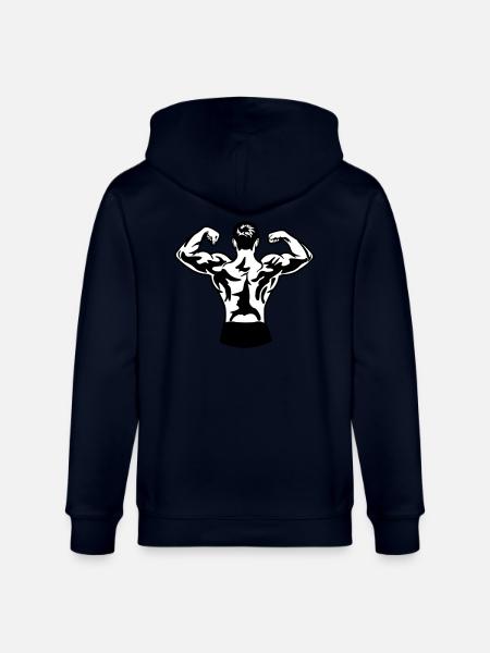 Body Building - Stanley/Stella CULTIVATOR  Unisex Organic Hooded Jacket - navy