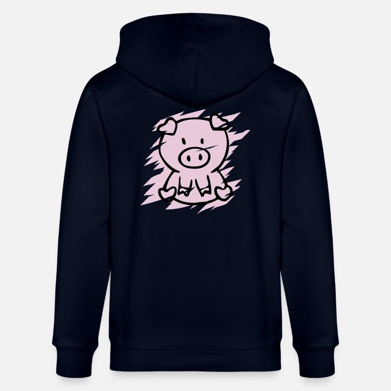 oink - Veste à capuche bio CULTIVATOR Stanley/Stella Unisexe - marine