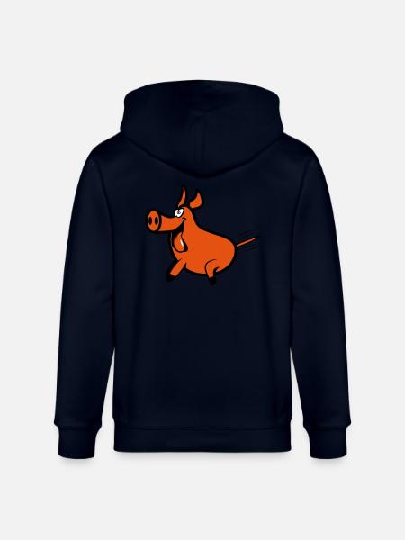 Pork pleasure - Stanley/Stella CULTIVATOR Unisex Organic Hooded Jacket - navy