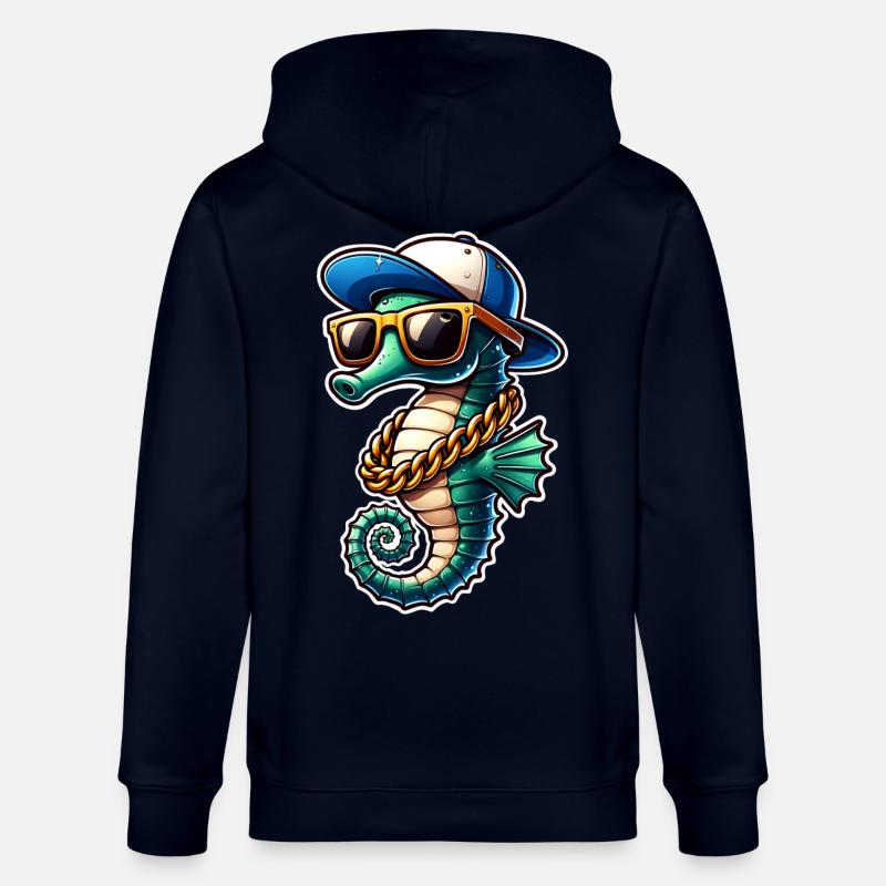 Hippocampe Hippocampe - Veste à capuche bio CULTIVATOR Stanley/Stella Unisexe - marine