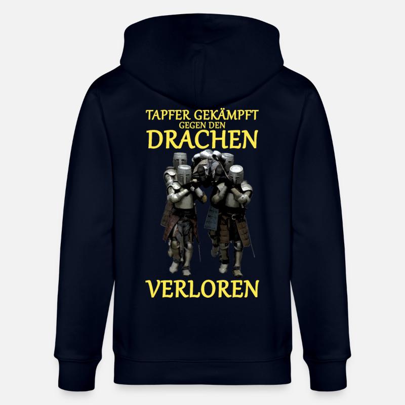 Tapferer Kampf gegen Drachen - Stanley/Stella Unisex Bio-Kapuzenjacke CULTIVATOR  - Navy