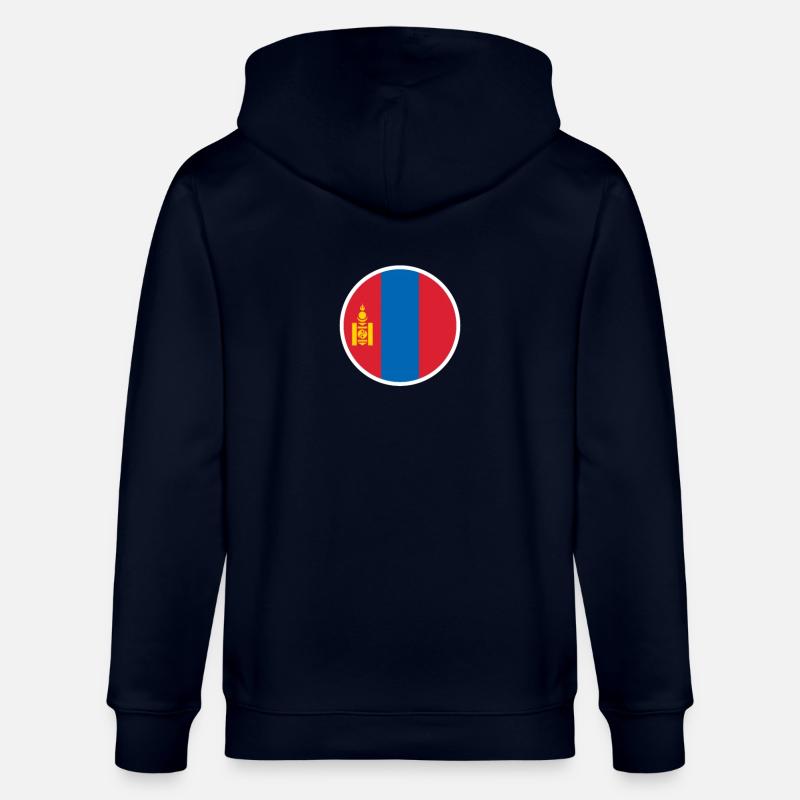 Mongolie Drapeau mongol Mongol - Veste à capuche bio CULTIVATOR Stanley/Stella Unisexe - marine