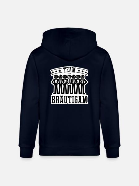 Wedding Groom Bachelor Party - Stanley/Stella CULTIVATOR Unisex Organic Hooded Jacket - navy