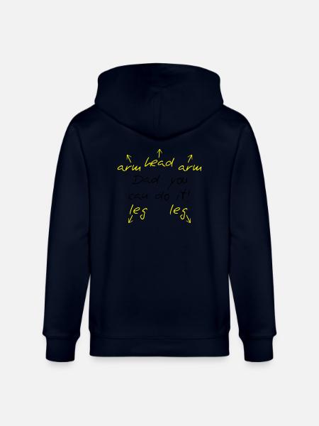You can do it Dad - Stanley/Stella CULTIVATOR Unisex Organic Hooded Jacket - navy