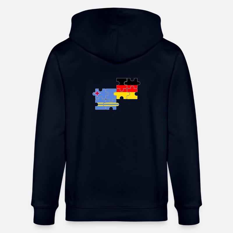Aruba Allemagne Drapeau allemand Arubans - Veste à capuche bio CULTIVATOR Stanley/Stella Unisexe - marine