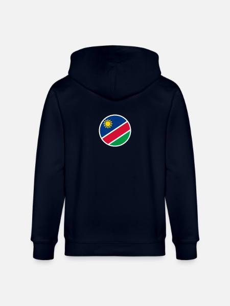 Namibia Namibian flag Namibian - Stanley/Stella CULTIVATOR  Unisex Organic Hooded Jacket - navy