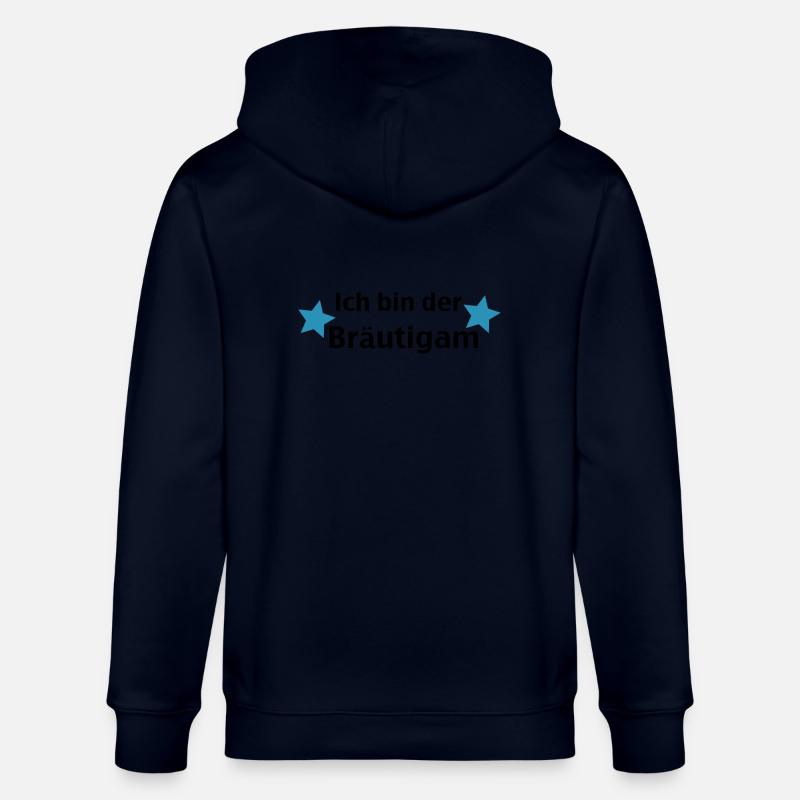 ich bin der bräutigam - Stanley/Stella Unisex Bio-Kapuzenjacke CULTIVATOR  - Navy