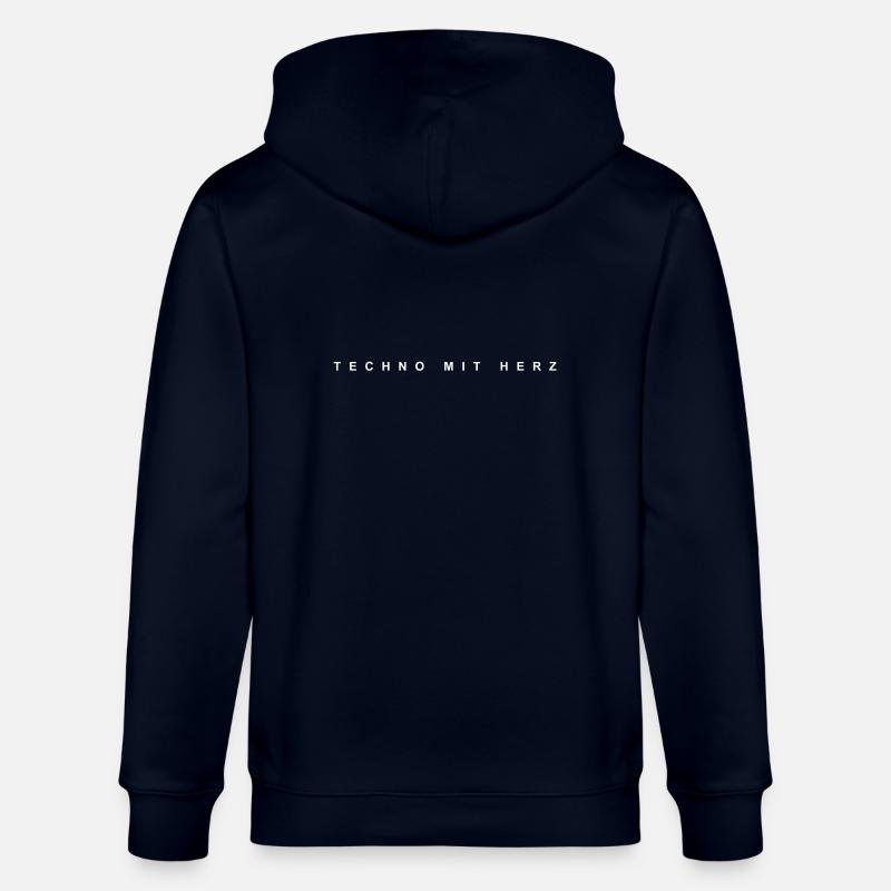 Techno mit Herz - Stanley/Stella Unisex Bio-Kapuzenjacke CULTIVATOR  - Navy