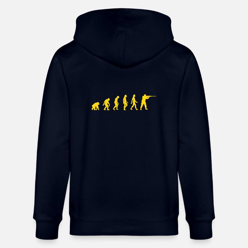 Die Evolution der Jäger - Stanley/Stella Unisex Bio-Kapuzenjacke CULTIVATOR  - Navy