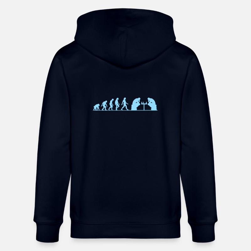 Evolution échec - Veste à capuche bio CULTIVATOR Stanley/Stella Unisexe - marine