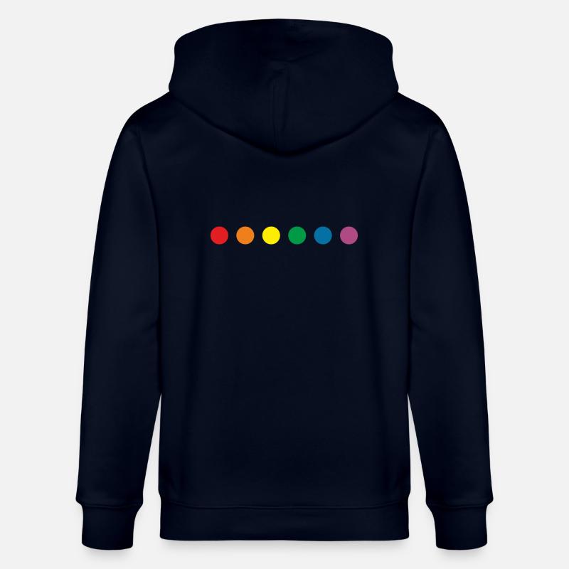Lgbt Regenbogen Farben - Stanley/Stella Unisex Bio-Kapuzenjacke CULTIVATOR  - Navy
