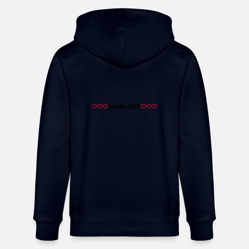 Dancing Crew Hearts - Stanley/Stella CULTIVATOR  Unisex Organic Hooded Jacket - navy