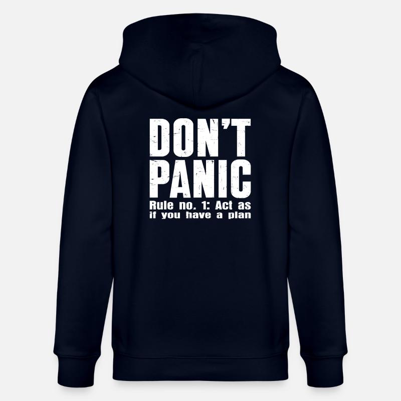 Keine Panik – Vertraulichkeitsmodus: EIN - Stanley/Stella Unisex Bio-Kapuzenjacke CULTIVATOR  - Navy