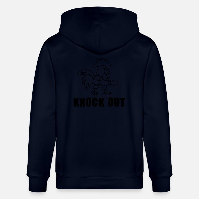 hahn boxer knock out comic - Stanley/Stella Unisex Bio-Kapuzenjacke CULTIVATOR  - Navy