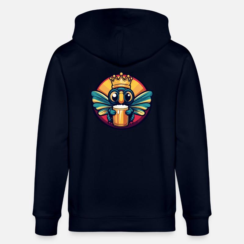 Libelle Bier Comic - Stanley/Stella Unisex Bio-Kapuzenjacke CULTIVATOR  - Navy