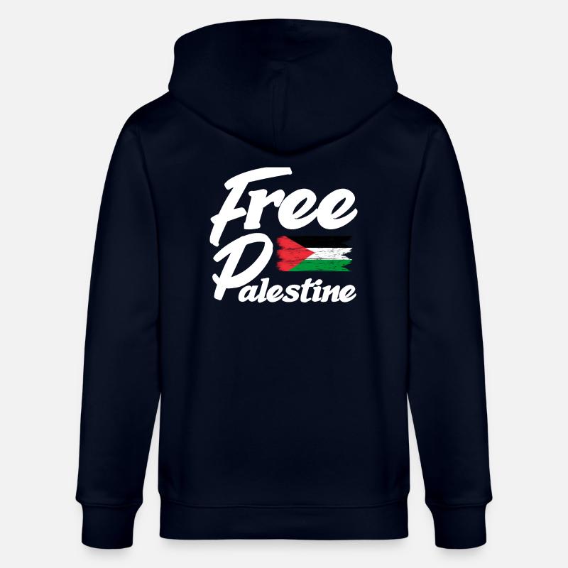 Drapeau de la Palestine - Veste à capuche bio CULTIVATOR Stanley/Stella Unisexe - marine