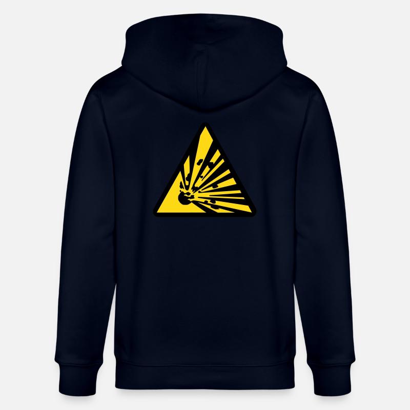 exploding - Stanley/Stella CULTIVATOR  Unisex Organic Hooded Jacket - navy