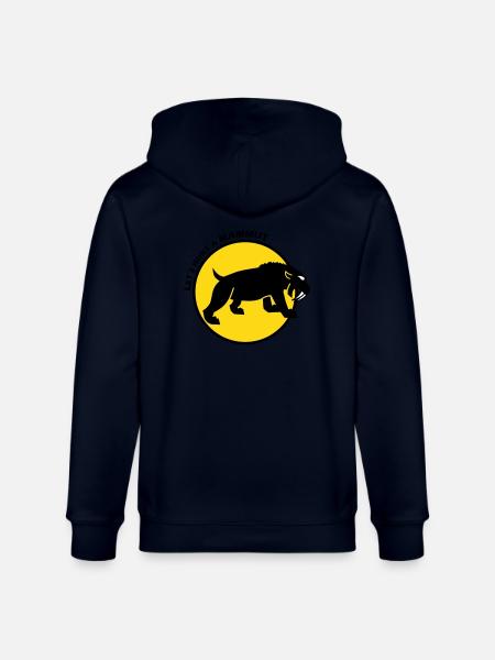 Saber-tooth tiger - Stanley/Stella CULTIVATOR  Unisex Organic Hooded Jacket - navy