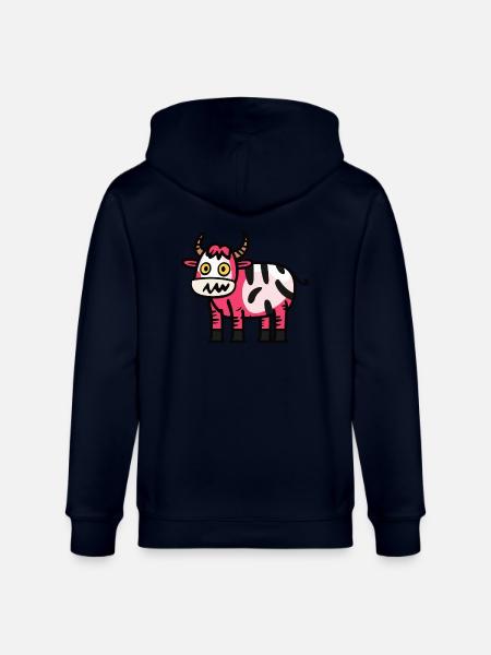 Kuh Halloween Tier - Stanley/Stella Unisex Bio-Kapuzenjacke CULTIVATOR  - Navy
