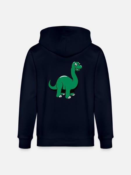 Dinosaur dinosaur funny sød - Stanley/Stella økologisk unisex-hættejakke CULTIVATOR - marineblå
