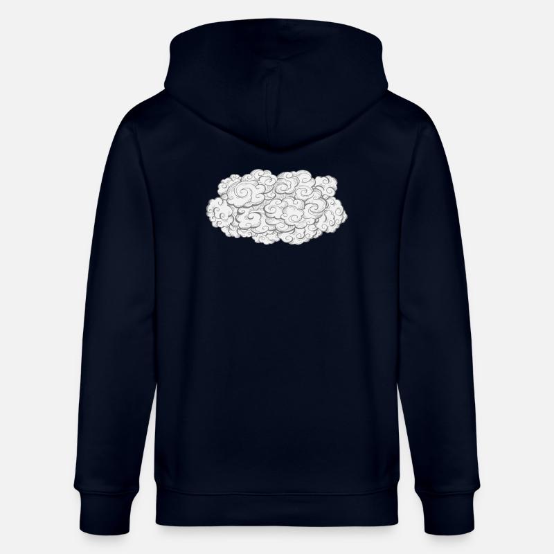 Cloud cloud | Brain cloud - Stanley/Stella CULTIVATOR  Unisex Organic Hooded Jacket - navy