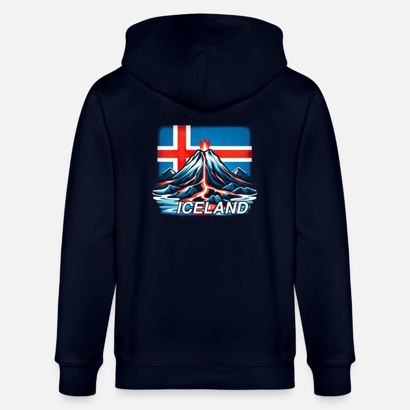 Islande Islande 3 - Veste à capuche bio CULTIVATOR Stanley/Stella Unisexe - marine