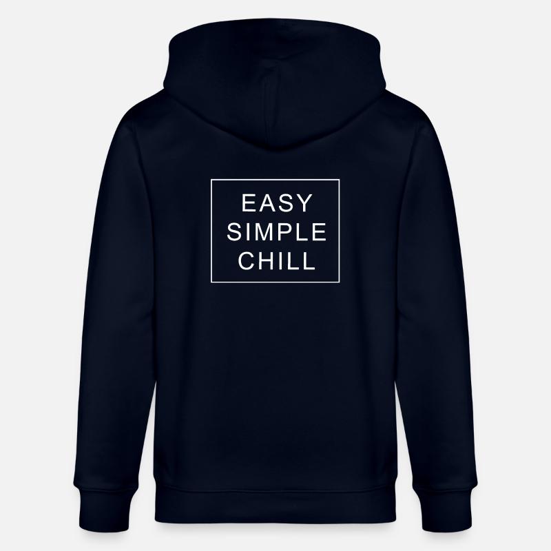 Easy Simple Chill - Veste à capuche bio CULTIVATOR Stanley/Stella Unisexe - marine