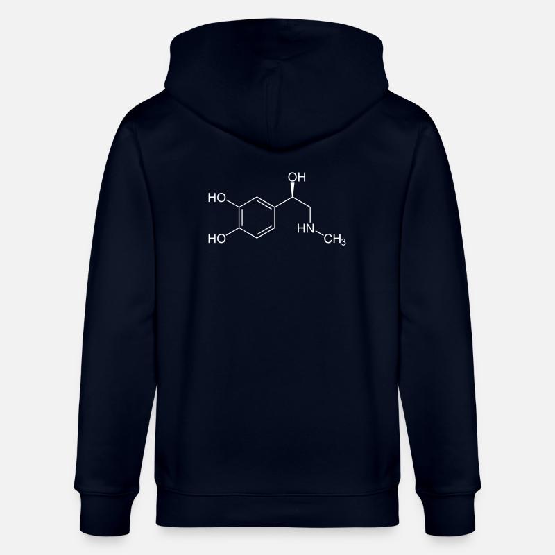 Formule structurale d'adrénaline - Veste à capuche bio CULTIVATOR Stanley/Stella Unisexe - marine