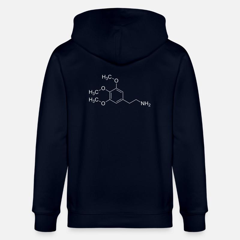 Mescalin Meskalin Strukturformel - Stanley/Stella Unisex Bio-Kapuzenjacke CULTIVATOR  - Navy
