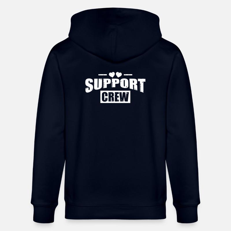 Support Crew Herz - Stanley/Stella Unisex Bio-Kapuzenjacke CULTIVATOR  - Navy