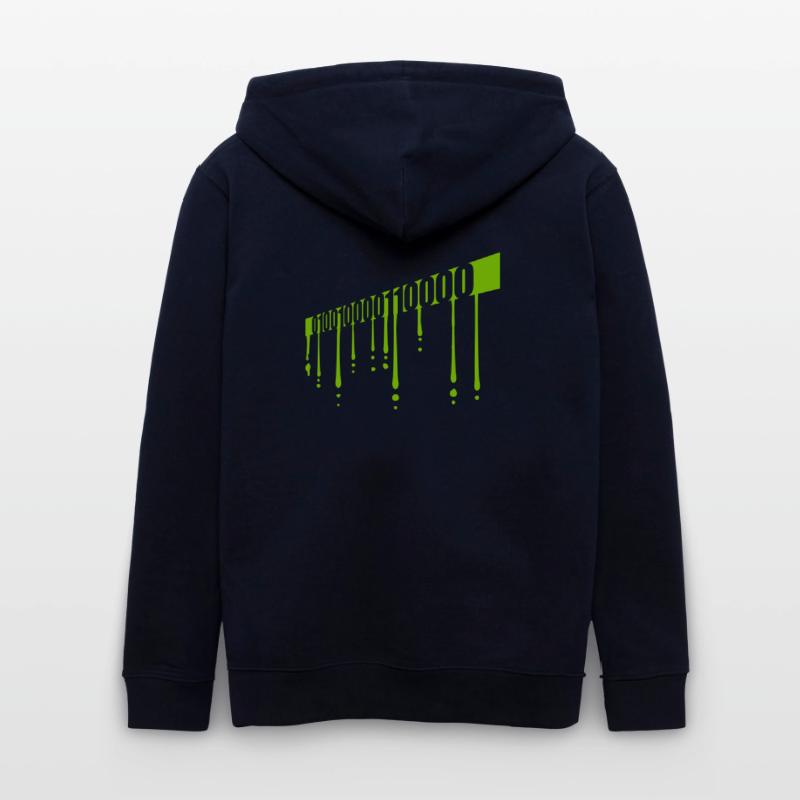 Binary Code Program Language Stanley/Stella CULTIVATOR  Unisex Organic Hooded Jacket