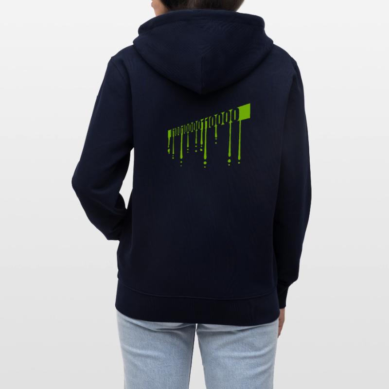 Binary Code Program Language Stanley/Stella CULTIVATOR  Unisex Organic Hooded Jacket