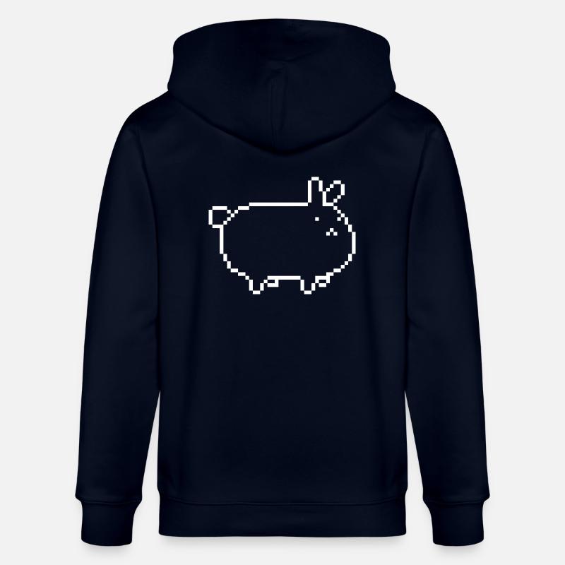 rabbit_pixel - Veste à capuche bio CULTIVATOR Stanley/Stella Unisexe - marine