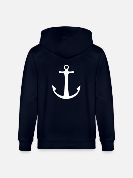 ANKER WEIß - Stanley/Stella Unisex Bio-Kapuzenjacke CULTIVATOR  - Navy