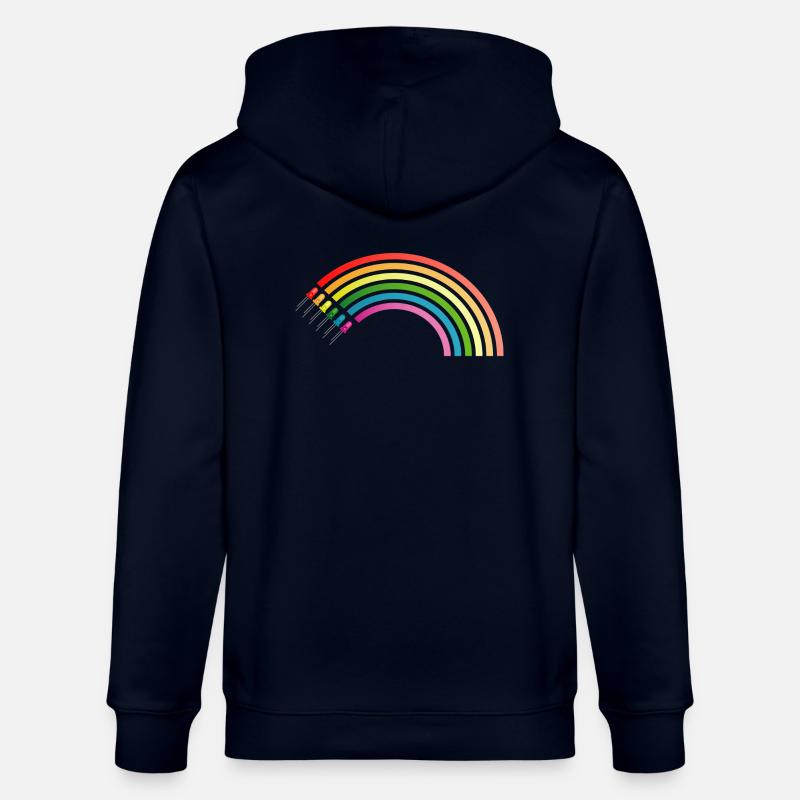 Regenbogen LED - Stanley/Stella Unisex Bio-Kapuzenjacke CULTIVATOR  - Navy