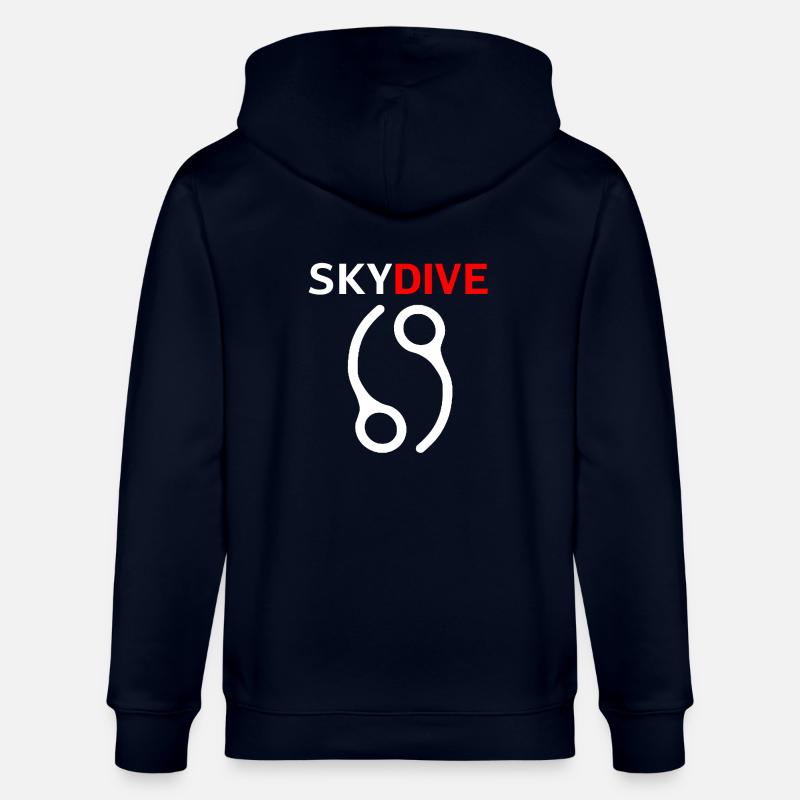 Skydive Pin 69 White - Stanley/Stella Unisex Bio-Kapuzenjacke CULTIVATOR  - Navy