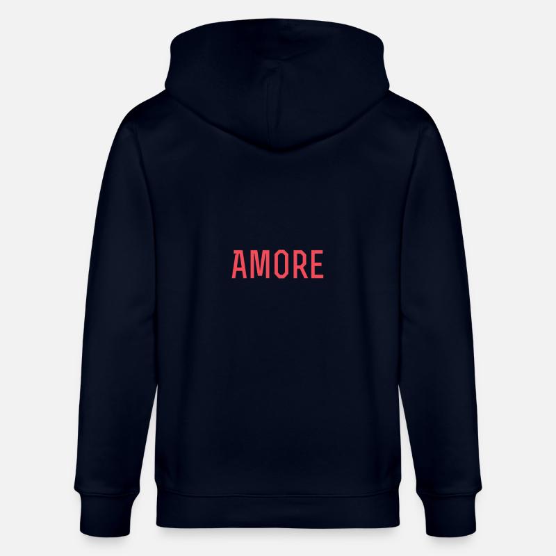Amore Statement shirt - Stanley/Stella Unisex Bio-Kapuzenjacke CULTIVATOR  - Navy