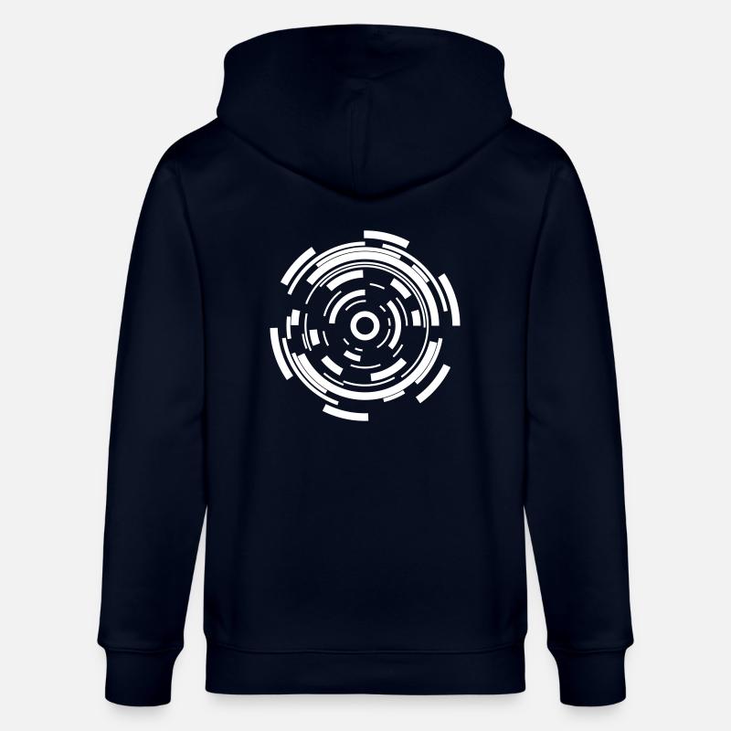 Tech Circle Sci-Fi - Stanley/Stella CULTIVATOR  Unisex Organic Hooded Jacket - navy