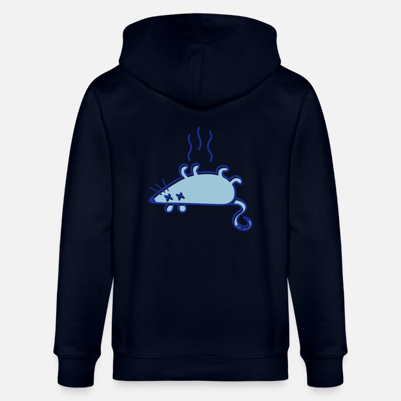 Une souris morte - Veste à capuche bio CULTIVATOR Stanley/Stella Unisexe - marine
