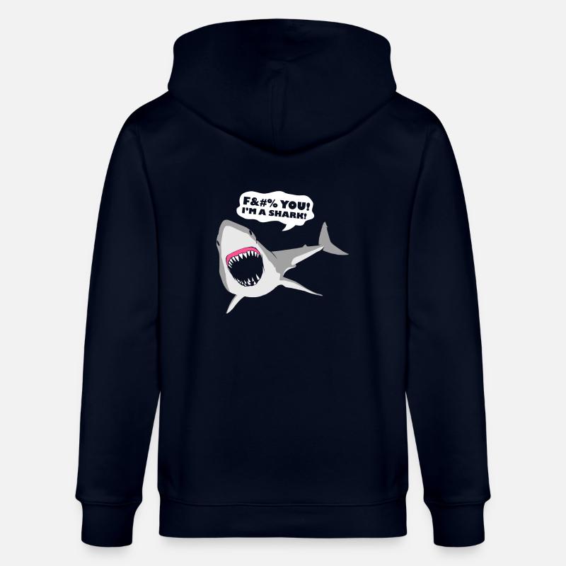 Ich bin ein Hai! - Stanley/Stella Unisex Bio-Kapuzenjacke CULTIVATOR  - Navy