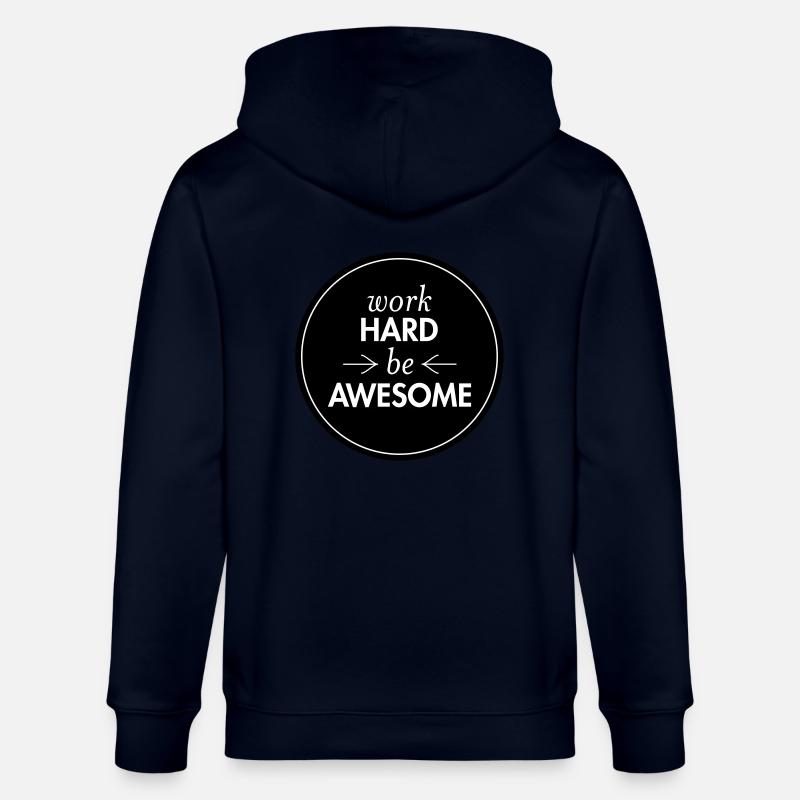 Work Hard - Be Awesome - Stanley/Stella Unisex Bio-Kapuzenjacke CULTIVATOR  - Navy