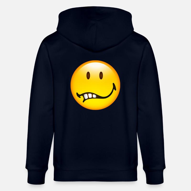 Smiley Glossy Doubt - Veste à capuche bio CULTIVATOR Stanley/Stella Unisexe - marine