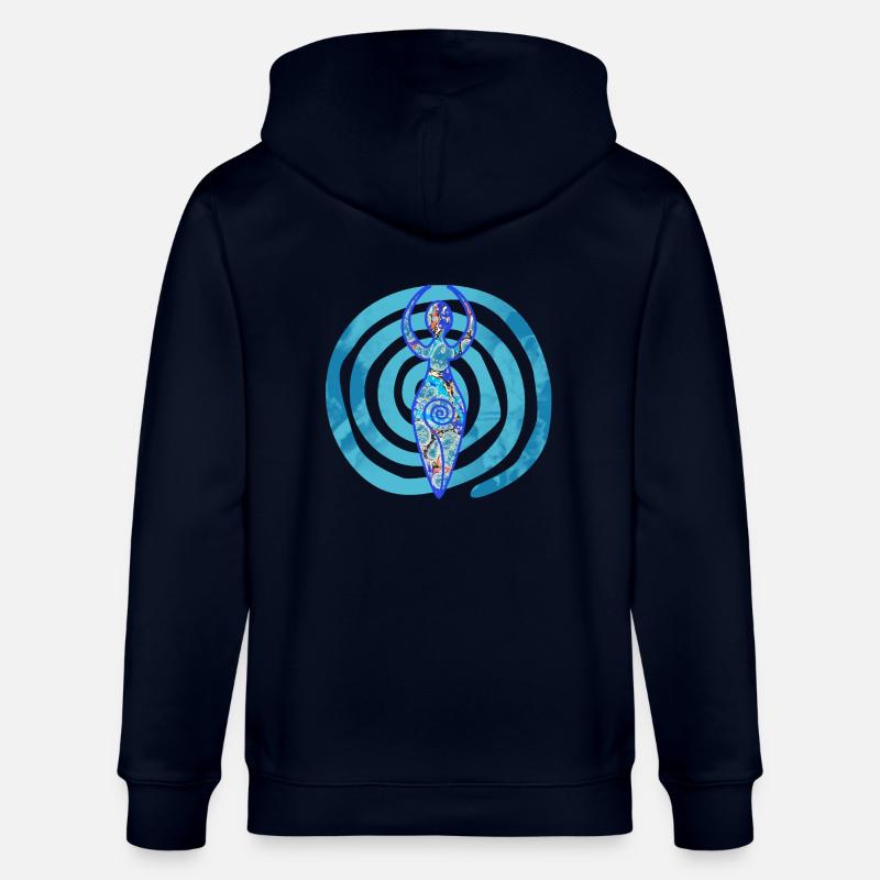 déesse spirale e 238 - Veste à capuche bio CULTIVATOR Stanley/Stella Unisexe - marine