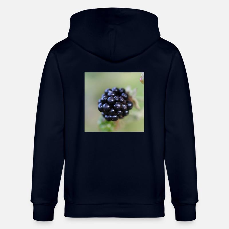 Brombeere Brombeeren Beeren Früchte - Stanley/Stella Unisex Bio-Kapuzenjacke CULTIVATOR - Navy