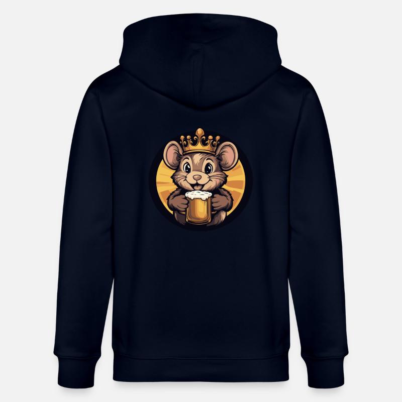 Maus Bier Comic - Stanley/Stella Unisex Bio-Kapuzenjacke CULTIVATOR  - Navy