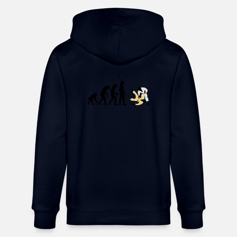 evolution_judo_a_3c - Stanley/Stella CULTIVATOR  Unisex Organic Hooded Jacket - navy