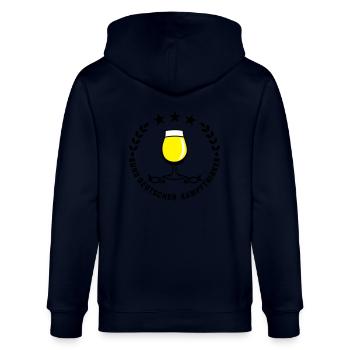 Bund Deutscher Kampftrinker (3c) - Stanley/Stella Unisex Bio-Kapuzenjacke CULTIVATOR  - Navy - Hinten - Anna (173cm)