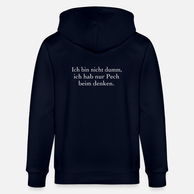 Ich bin nicht dumm. - Stanley/Stella Unisex Bio-Kapuzenjacke CULTIVATOR  - Navy